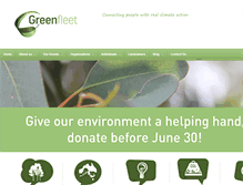 Tablet Screenshot of greenfleet.com.au
